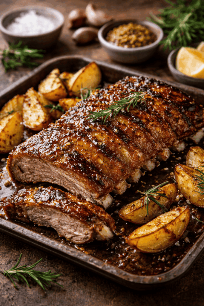 Costilla de cerdo para preparar al horno